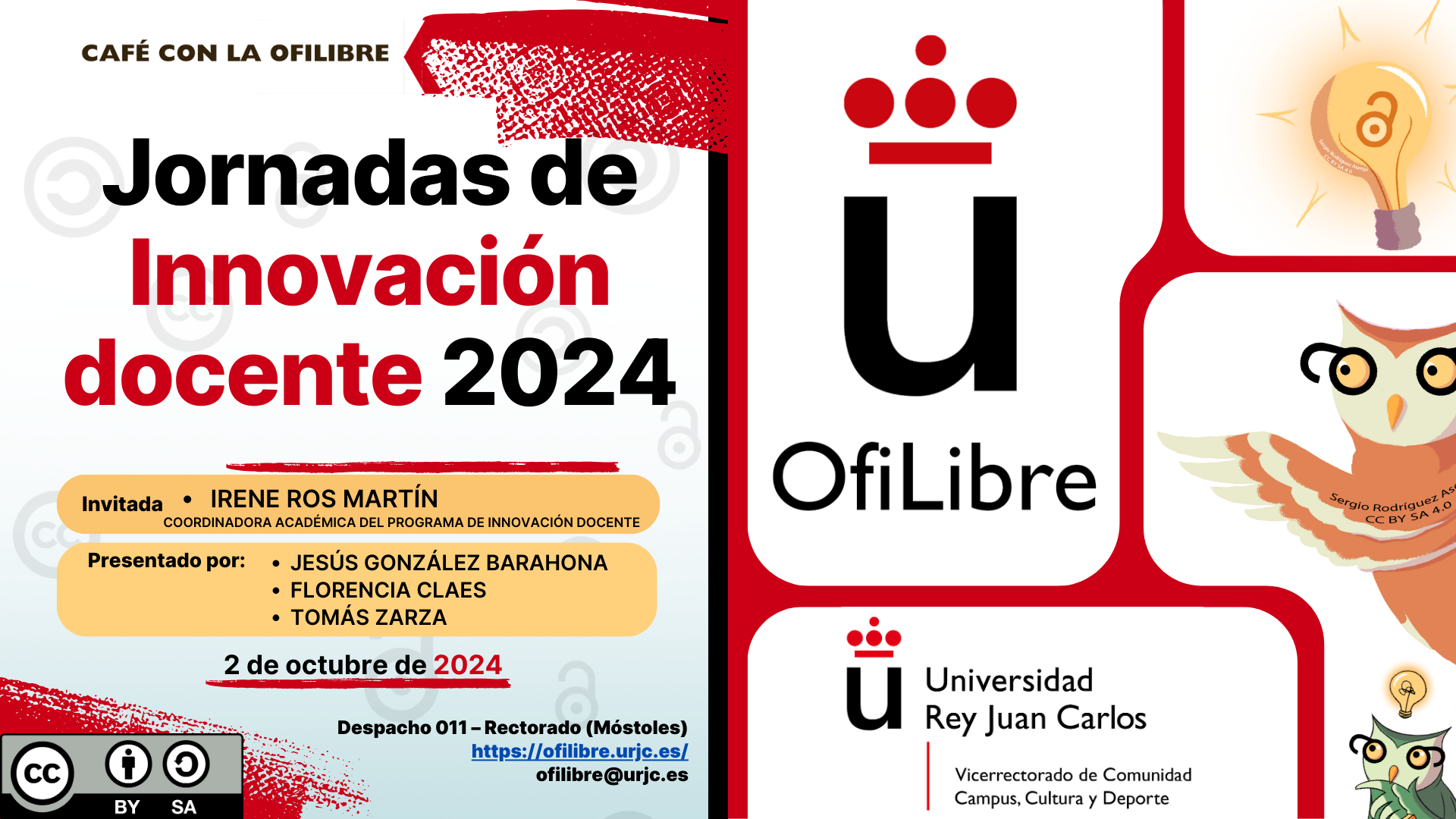 TV URJC - Jornadas de Innovación Docente 2024 -Cafés con OfiLibre